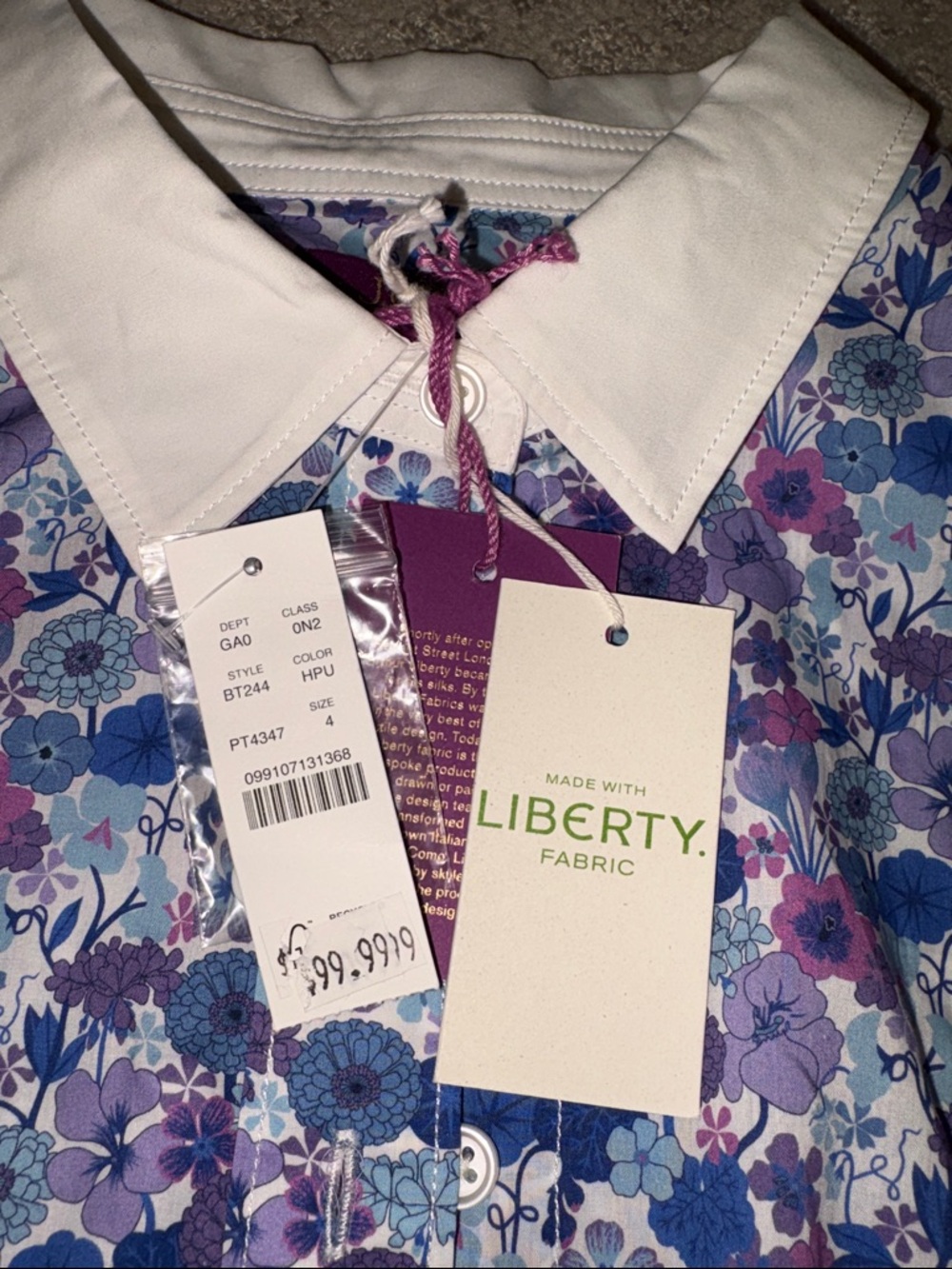 NWT J. Crew x Liberty of London blouse - Picture 5 of 7
